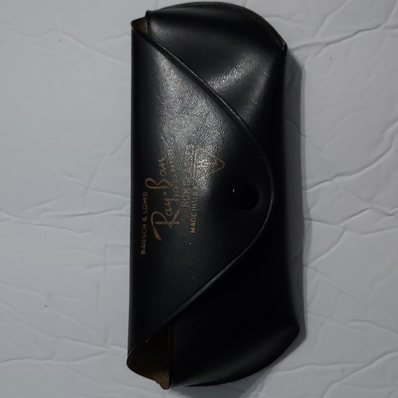 Vintage Ray-Ban Sunglass Case Only. Pre-Owned,Made in USA Brown w/Gold Lettering - Picture 1 of 5